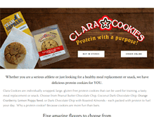 Tablet Screenshot of claracookies.com